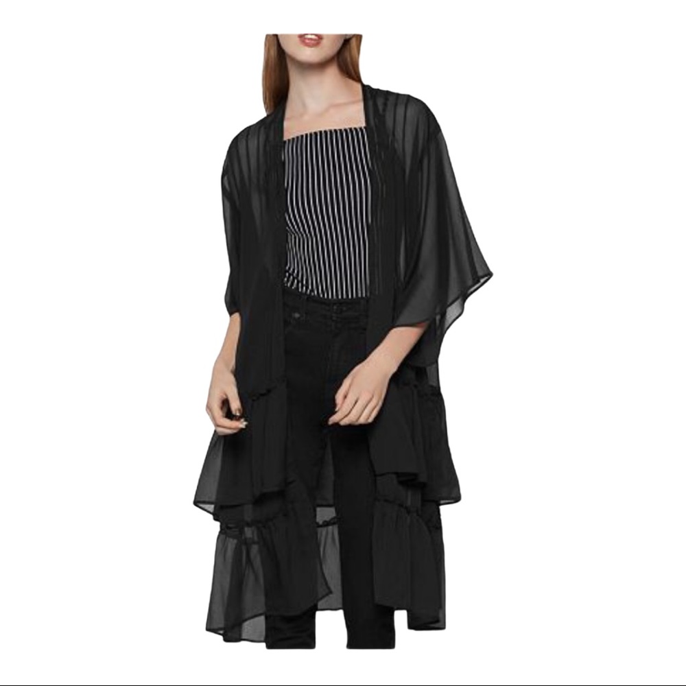 BCBGeneration  RUFFLE KIMONO ROBE - Picture 3 of 11